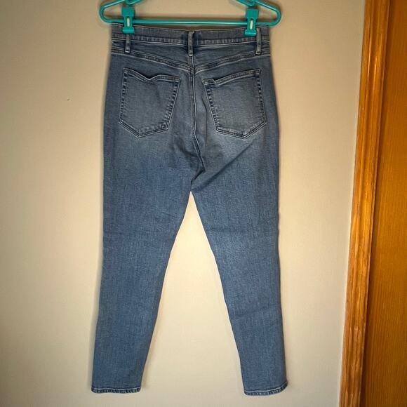 Loft Light Wash High Rise Skinny Ankle Jean Size 6 - Picture 2 of 14